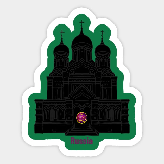 Russia Savior on Blood Sticker by FirstClassQueen